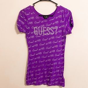 Purple GUESS top